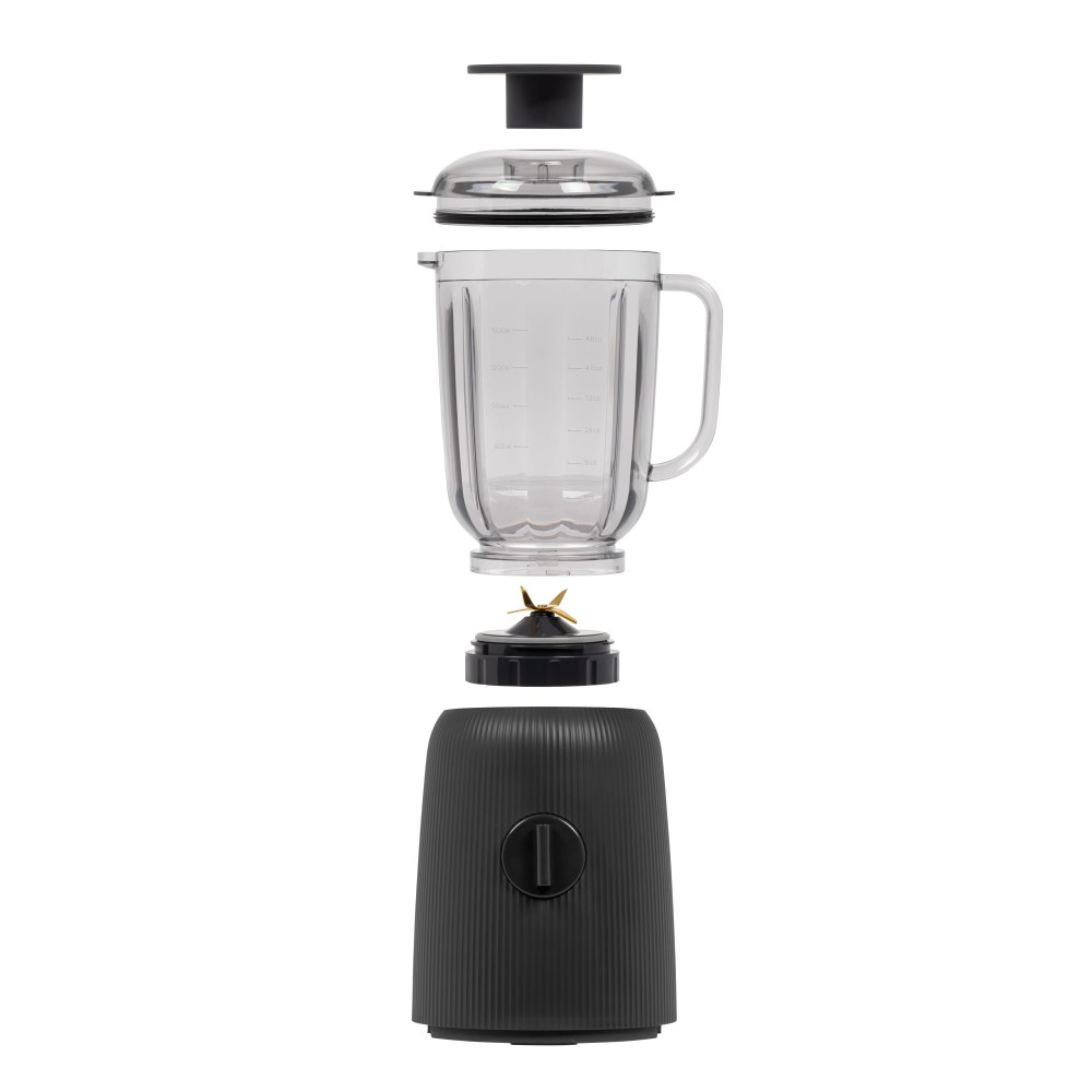 IRIS USA 3-Speed High-Power Professional-grade Countertop & Kitchen Blender - 50 oz Tritan Jar,Titanium-Coated Stainless Steel -Blades,Charcoal Black -for Smoothies,Frozen Drinks,Protein Shakes - Image 4