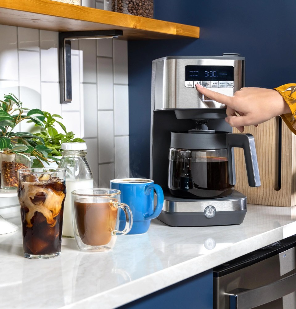 GE Stainless Steel 12-Cup Coffee Maker - Image 4