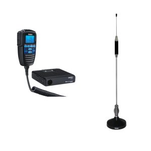 Uniden CMX760 40-CH Off-Road Compact CB Radio & Tram 703-HC Center Load CB Antenna Kit