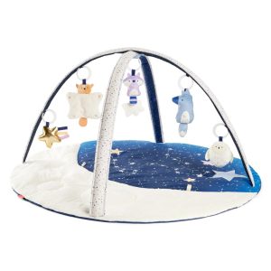 Skip Hop Baby Celestial Dreams Tummy Time Mat, 3-in-1 Activity Play Gym, Age 0