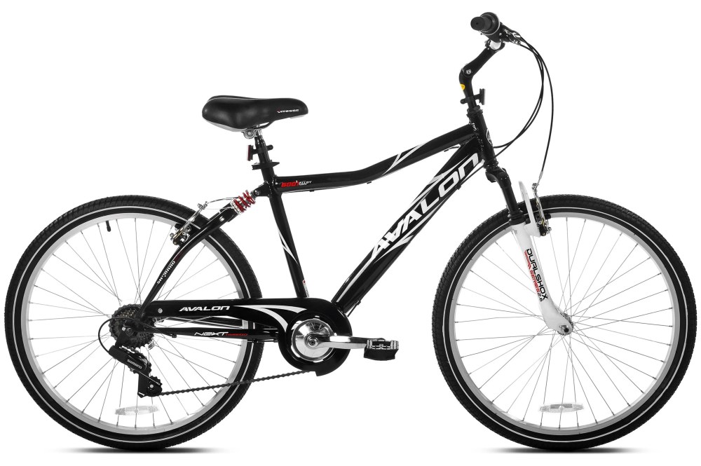 26" Kent Bicycle Avalon Comfort Men's Bike with Full Suspension, Adult Ages 13, Black - Image 11