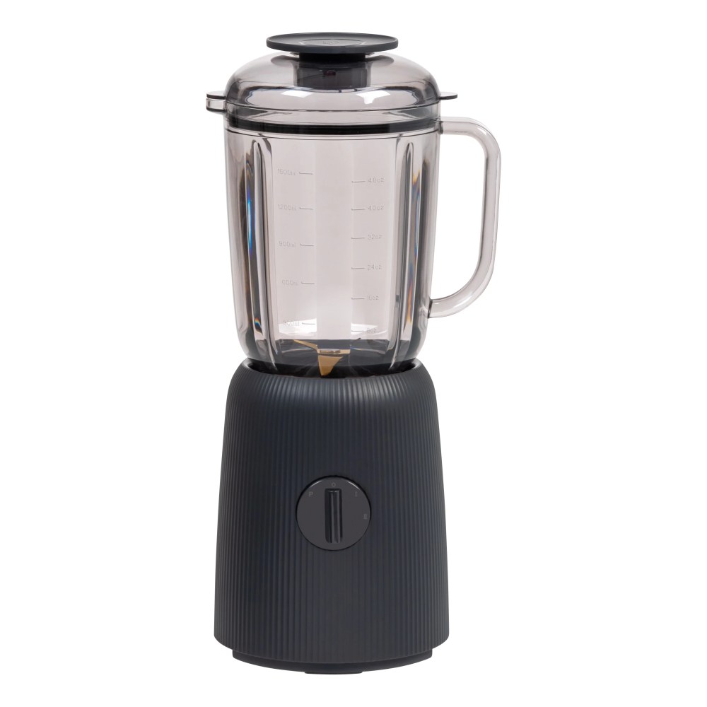 IRIS USA 3-Speed High-Power Professional-grade Countertop & Kitchen Blender - 50 oz Tritan Jar,Titanium-Coated Stainless Steel -Blades,Charcoal Black -for Smoothies,Frozen Drinks,Protein Shakes