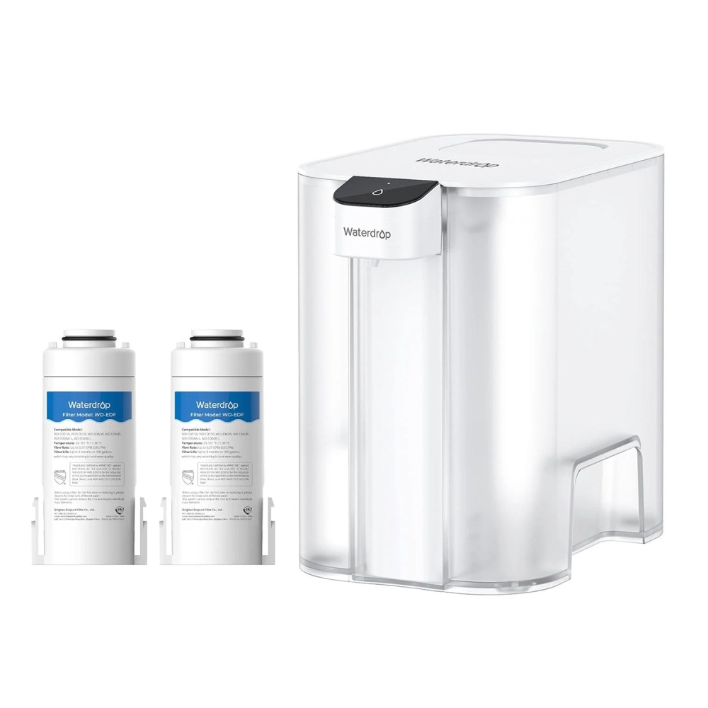 Waterdrop Mega Electric Water Filter Pitcher,Dispenser,With 2 Filter