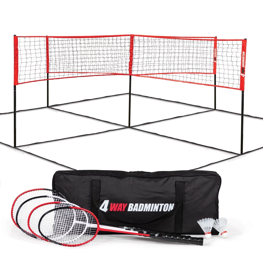 EastPoint Sports 14" x 14" 4-Way Badminton Net Set
