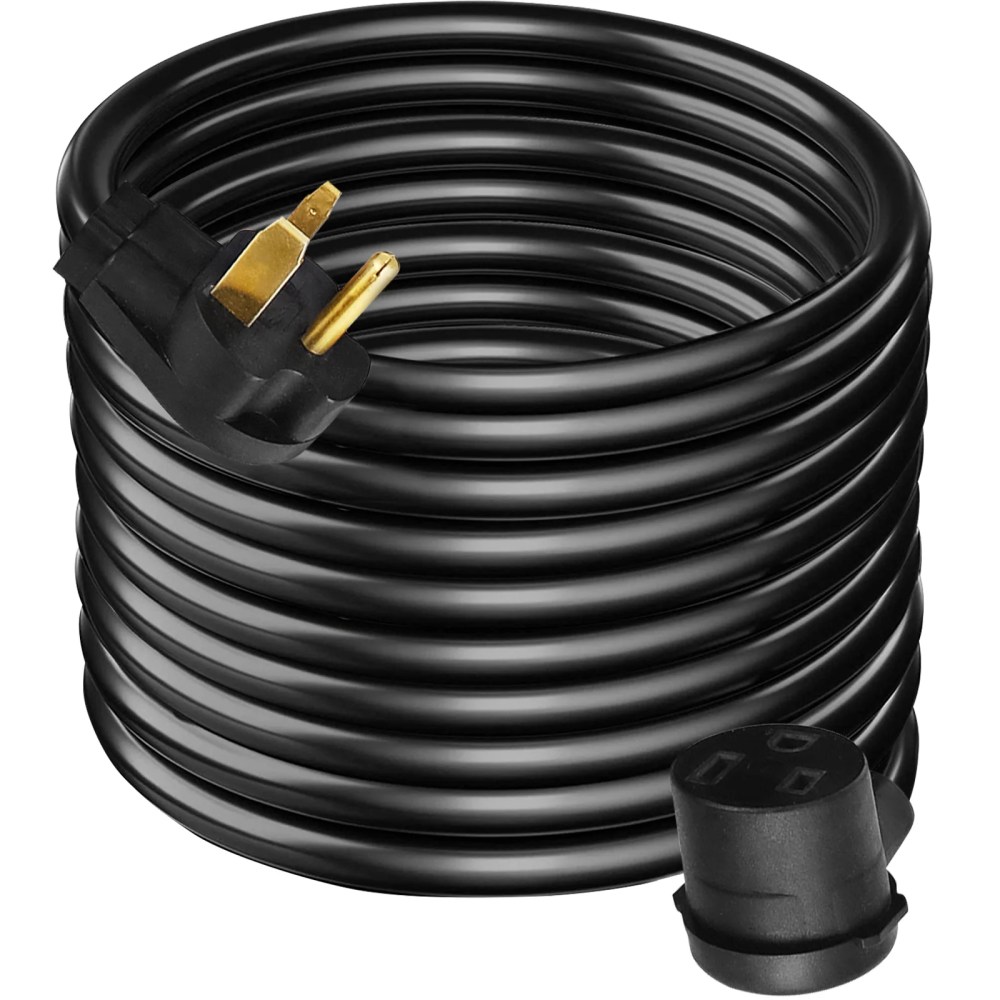 BENTISM 50ft 50A Generator Extension Cord,  8 AWG Welder Power Cord,  Heavy Duty Cord,  NEMA 6-50P/R Plug,  250V